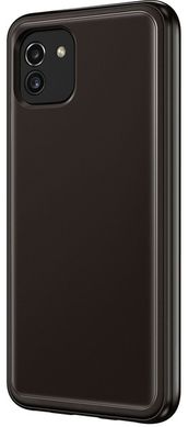 Чехол Samsung A03 Soft Clear Cover Black (EF-QA035TBEGRU)