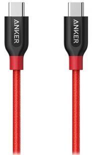 кабель Anker Powerline+ USB-C to USB-C 2.0 - 0.9м V3 (Red)