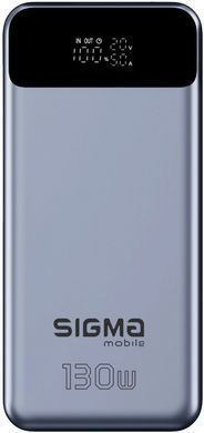 УМБ Sigma mobile X-power SI30A7QLX 30000 mAh PD130W Seamless Charging Silver