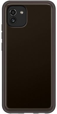 Чохол Samsung A03 Soft Clear Cover Black (EF-QA035TBEGRU)