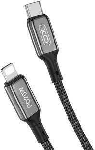 Кабель USB XO NB-Q180A Type-C - Lightning 1m 20W Black