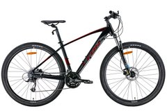 Велосипед 29" Leon TN-80 AM Hydraulic lock out HDD 2022 (чорний з червоним (м))