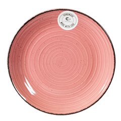 Тарелка обеденная Cesiro Spiral розовый, 26 см