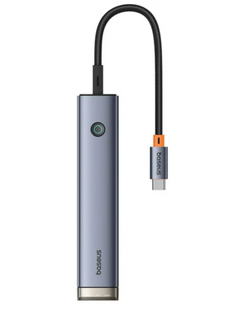 Хаб-адаптер Baseus UltraJoy Series 6-Port HUB AIR Space Grey