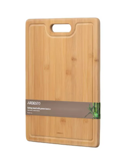 Доска кухонная с желобом Ardesto Midori, 40х30х1.5см, бамбук