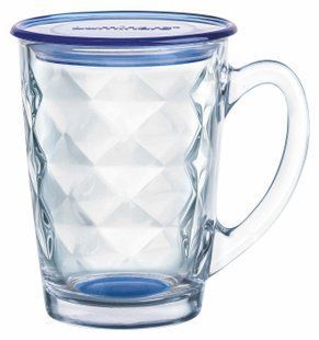 Чашка Luminarc NEW MORNING DIAMOND BLUE з кришк. /320 мл (P8097)