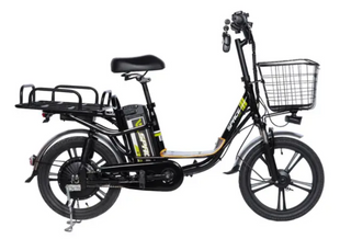 Велосипед з електроприводом 18" AL SPACE eELDORADO DD FR рама-15" 48B 10А*г 500Вт чорно-жовтий 2025