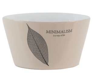 Салатник/Піала Limited Edition MINIMALISM 480 мл/ бежевий (HTK-017)
