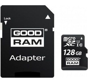 Картка пам&rsquo;ятi Goodram microSDXC UHS-I 128GB сlass10 +SD