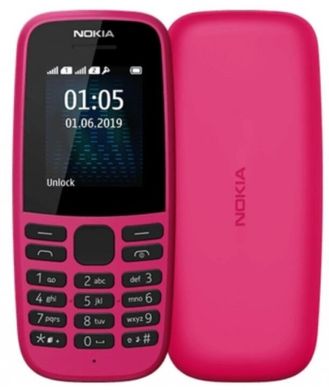 Мобильный телефон Nokia 105 Dual Sim 2019 Pink