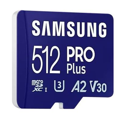 Карта пам'яті Samsung PRO Plus microSDXC 512GB (MB-MD512SA/EU)