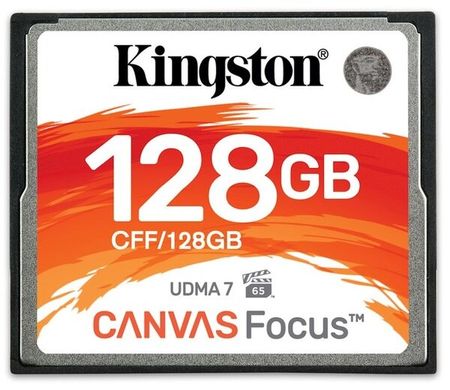 Картка пам'ятi Kingston Compact Flash Canvas Focus 128 GB (150R/130W)