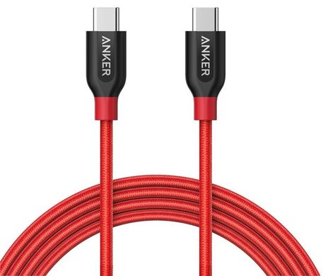 кабель Anker Powerline+ USB-C to USB-C 2.0 - 0.9м V3 (Red)