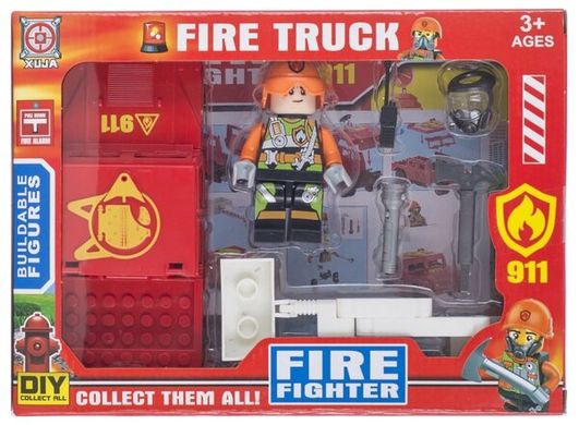 Конструктор Space Baby Fire truck фигурка с авто и аксессуары 3 вида