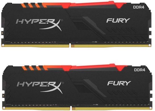 ОЗП Kingston HyperX DDR4-3600 16384MB PC4-28800 Fury RGB (HX436C17FB3AK2/16)