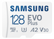Карта пам'яті Samsung microSDXC 128GB EVO Plus A2 V30 (MB-MC128KA/RU) фото 1