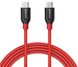 кабель Anker Powerline+ USB-C to USB-C 2.0 - 0.9м V3 (Red) фото 2