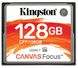 Карта памяти Kingston Compact Flash Canvas Focus 128 GB (150R/130W) фото 1