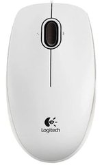 Мышь LogITech Optical Mouse B100 White