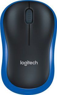 Миша LogITech Wireless Mouse M185 BLUE,EER2 (синій)