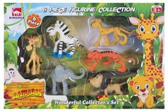 Ігрові фігурки Dingua Набір Звірята Африки 6 шт (у коробці)