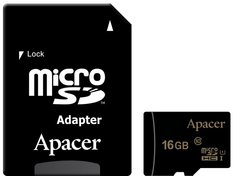 Картка пам'ятi APACER microSDHC 16GB UHS-I U1+adapter
