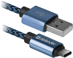 Кабель Defender USB09-03T PRO USB(AM)-C Type, 1m Blue (87817)