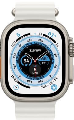 Смарт годинник Apple Watch Ultra GPS + Cellular, 49mm Titanium Case/White Ocean Band