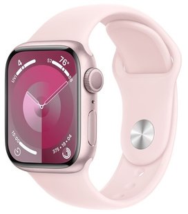 Смарт часы Apple Watch S9 41mm Pink Alum Case with Light Pink Sp/b - S/M