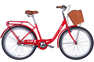 Велосипед ST 26" Dorozhnik LUX Velosteel рама-17" червоний 2025