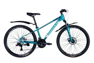 Велосипед AL 26" Discovery BASTION DD CS рама-18" бирюзовый 2025