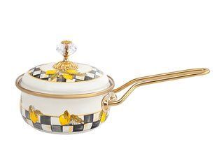 Ківш емальований "SICILY" Elmani з кришкою, 0,9 л, 14 см х 31 см 763-037