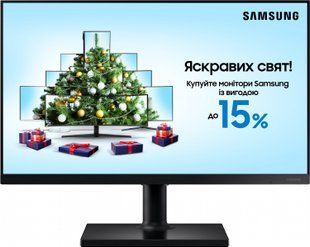 Монитор 27" Samsung LF27T450 Black (LF27T450FQIXCI)