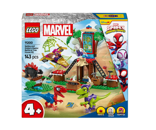 Конструктор LEGO Marvel Битва Паука и раптора Гобби в штаб-доме на дереве 143 детали