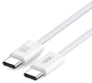 Кабель XO NBQ273 Imitation Series Type-C to Type-C - 60W - 1m White
