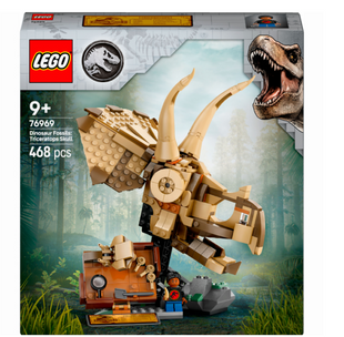 Конструктор LEGO Jurassic World Окаменелости динозавров: череп трицератопса