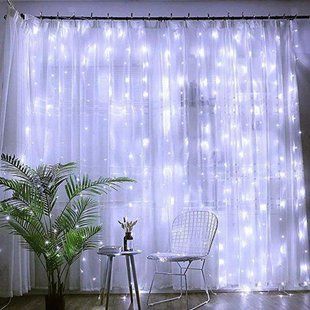Електрогірлянда світлодіодна- штора, білий колір 120 LED, 1.5Мх1.5М, 220V, 7.2 W