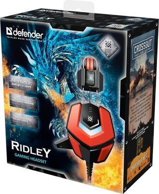 Наушники Defender Ridley Black + Red (64542)