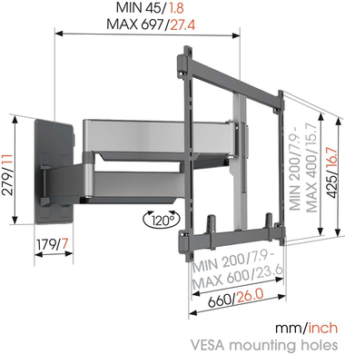 Кріплення Vogels TVM 5855 Black