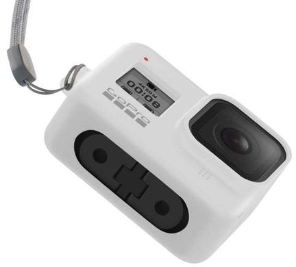 Силиконовый чехол с ремешком GoPro HERO8 Sleeve+Lanyard (AJSST-002) White