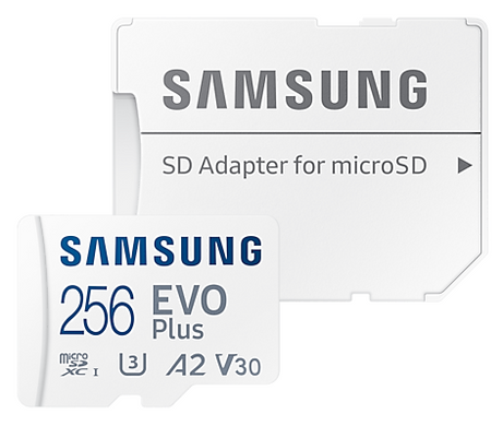 Карта пам'яті Samsung microSDXC 256 GB EVO PLUS A2 V30 (MB-MC256KA/RU)