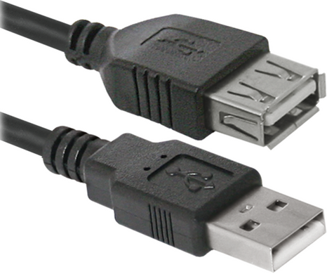 Кабель Defender (87453)USB02-10 USB2.0 AM-AF, 3м, пакет