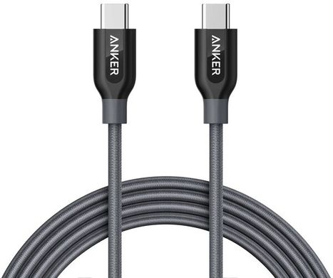 Кабель Anker Powerline+ USB-C to USB-C 2.0 - 1.8м V3 (Gray)