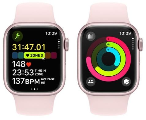 Смарт годинник Apple Watch S9 41mm Pink Alum Case with Light Pink Sp/b - S/M