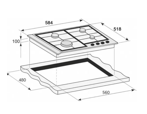 Варильна поверхня PRIME TECHNICS PGH 50053 FGBIXC