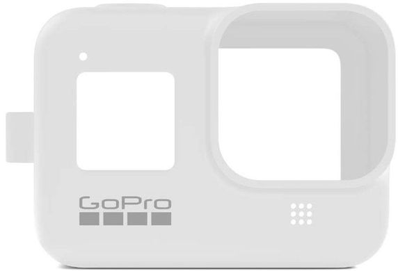 Силиконовый чехол с ремешком GoPro HERO8 Sleeve+Lanyard (AJSST-002) White