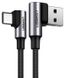 Кабель Ugreen US176 USB - Type-C Both Angled 3A Data Cable 1м (Black) фото 1