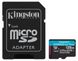 Карта памяти Kingston microSDXC 128GB Canvas Go+ U3 V30 (SDCG3/128GB) + Адаптер фото 1
