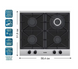 Варильна поверхня PRIME TECHNICS PGH 50053 FGBIXC фото 4