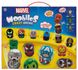 Игровой набор Marvel Wooblies Арена с 4 магнитными фигурками и 2 лончер фото 1